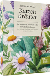 Magic Garden Seeds – Kräuter für Katzen: Katzenminze, Baldrian, Salbei und Katzenminze – Samenbox mit 4 Pflanzen zum Spielen, Knabbern und Entspannen
