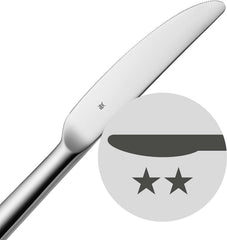 WMF Philadelphia set de tacâmuri pentru 12 persoane, 60 de piese, cuțite monobloc, oțel inoxidabil Cromargan Bucatarie Naty Shop