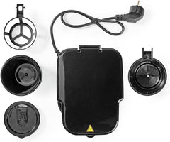 Espressor NEDIS - Cafea Filtrată - 0,4 l - 1 Ceașcă - Cronometru - Negru / Argintiu