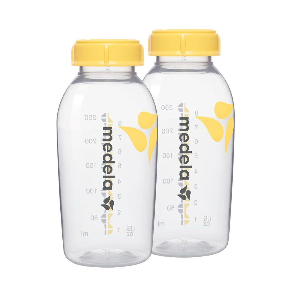Medela Babyflaschen zur Aufbewahrung von Muttermilch | BPA-frei | Packung mit 2 × 250 ml Babynahrung und Stillzubehör Naty Shop