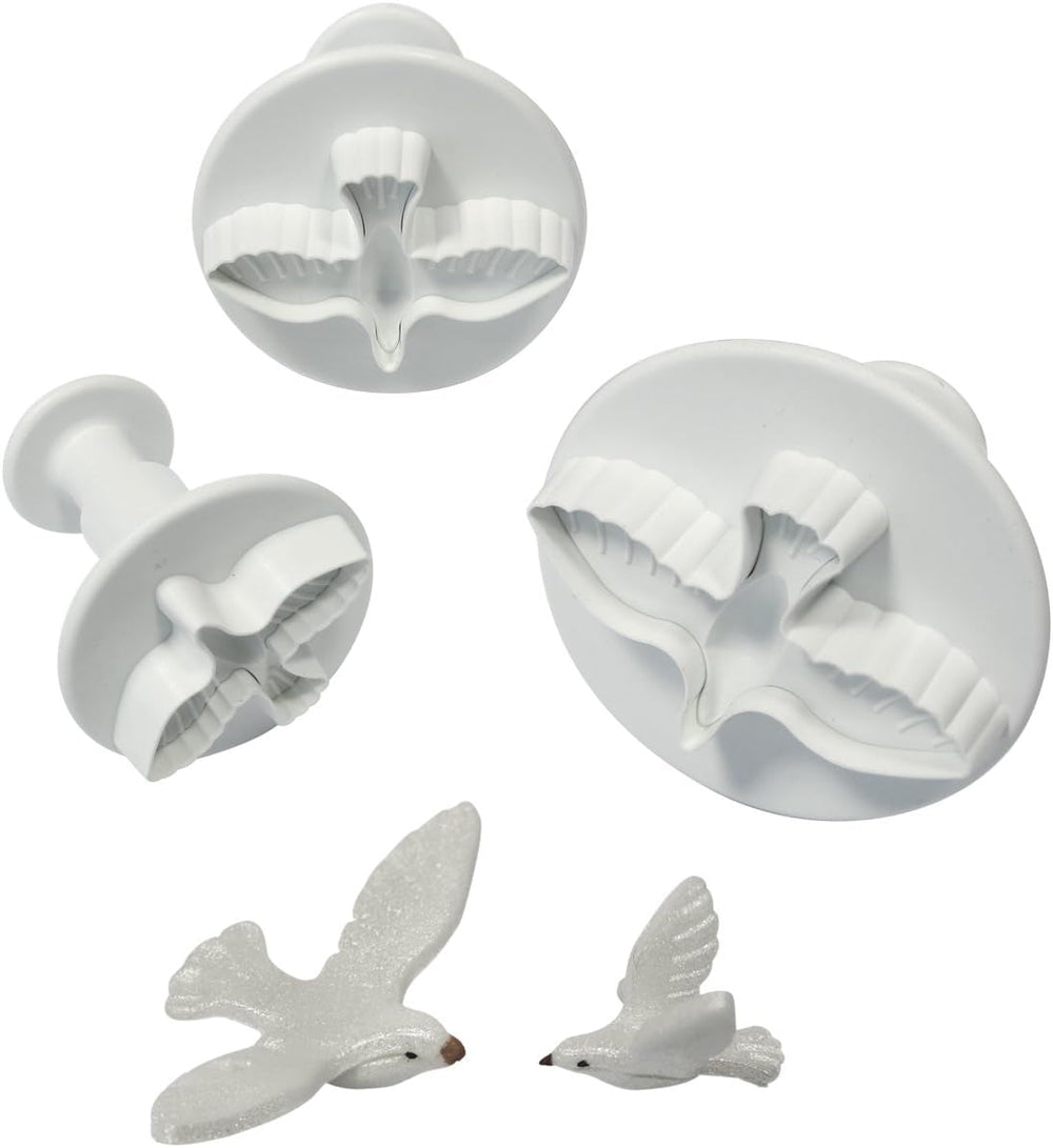 DV1010 Mașină de tăiat embossare cu motiv de porumbel, format mic, mediu și mare, plastic, alb, 9 x 2 x 9 cm, 1 unitate