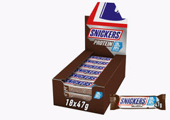 Snickers Chocolate Protein Bars – Reichhaltiger Geschmack mit Karamell, Haselnüssen und Nougat, Großpackung 18 x 47 g