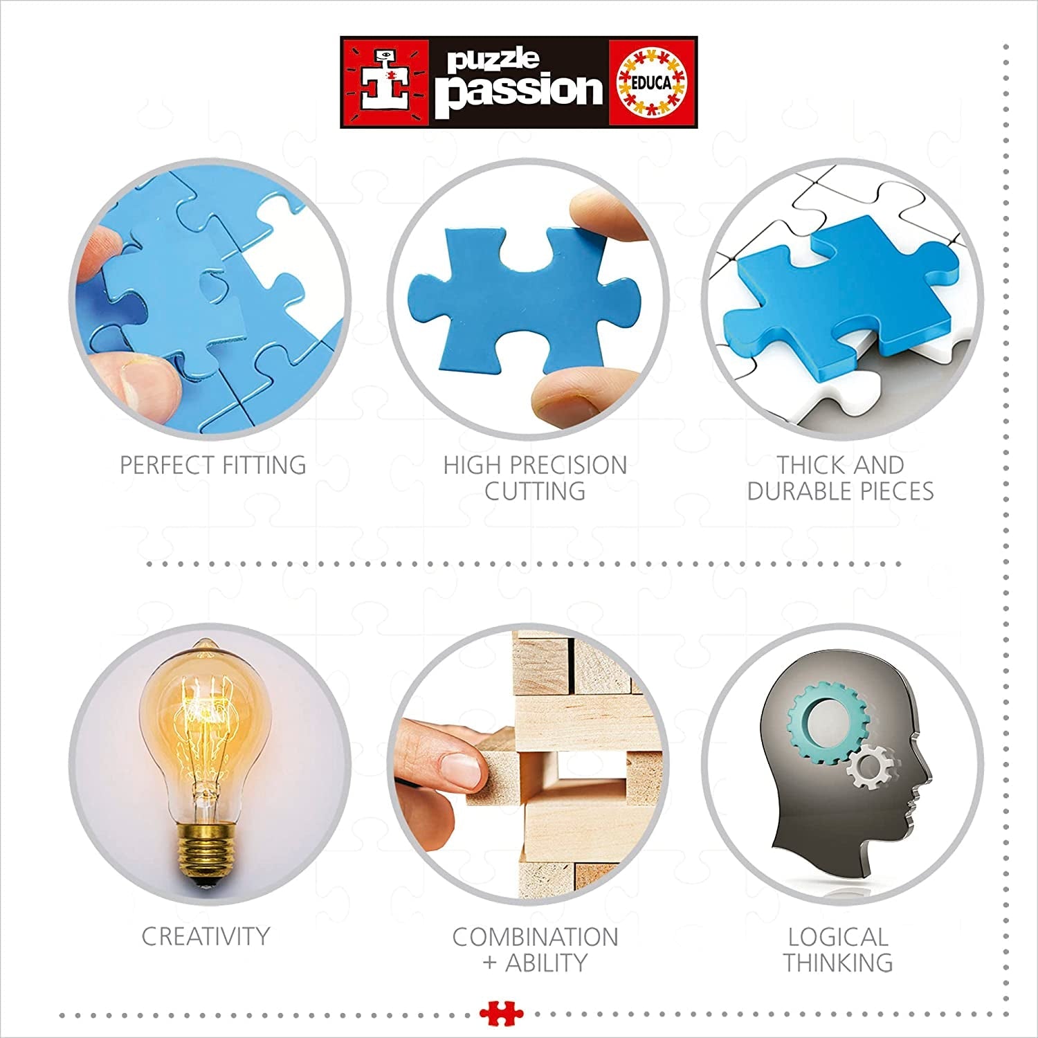 Educa - Puzzle 2000 piese pentru adulti | Repere Europa, puzzle 2000 piese pentru adulti si copii de la 14 ani, Obiective turistice (17697) Puzzle Naty Shop