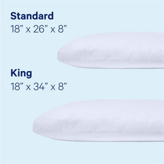 Pernă Casper Sleep Essential pentru dormit, King, alb Perne standard Naty Shop