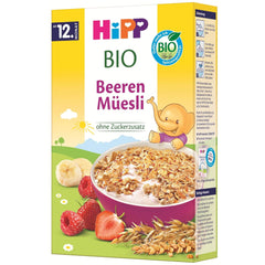 HiPP Bio Beeren-Müesli (8 x 200g), ab 12. Monat, ohne Zuckerzusatz, besonders feine Stückchen - leicht zu kauen, in bester Bio-Qualität