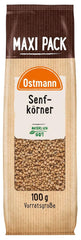Ostmann Gewürze - Senfkörner ganz | Ideal zum Verpacken von Obst und Gemüse 100 g im Vorteilsbeutel