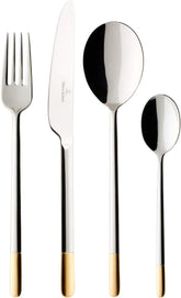 Villeroy & Boch - Ella Besteck teilvergoldet Gold, 30 Teile, 6 Personen, spülmaschinenfest, Edelstahl Kitchen Naty Shop