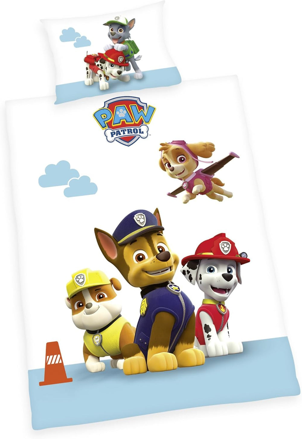PAW Patrol Kinderbettwäsche-Set, wendbar Bettwäsche – Kinder Naty Shop Renforcé