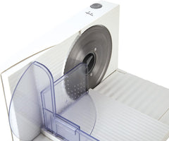 JECF0300 Kompakter elektrischer Allesschneider, abnehmbare Edelstahlklinge, Durchmesser 170 mm, Dickenregelung 0 bis 15 mm, 150 W Naty Shop Reiben und Schneidemaschinen