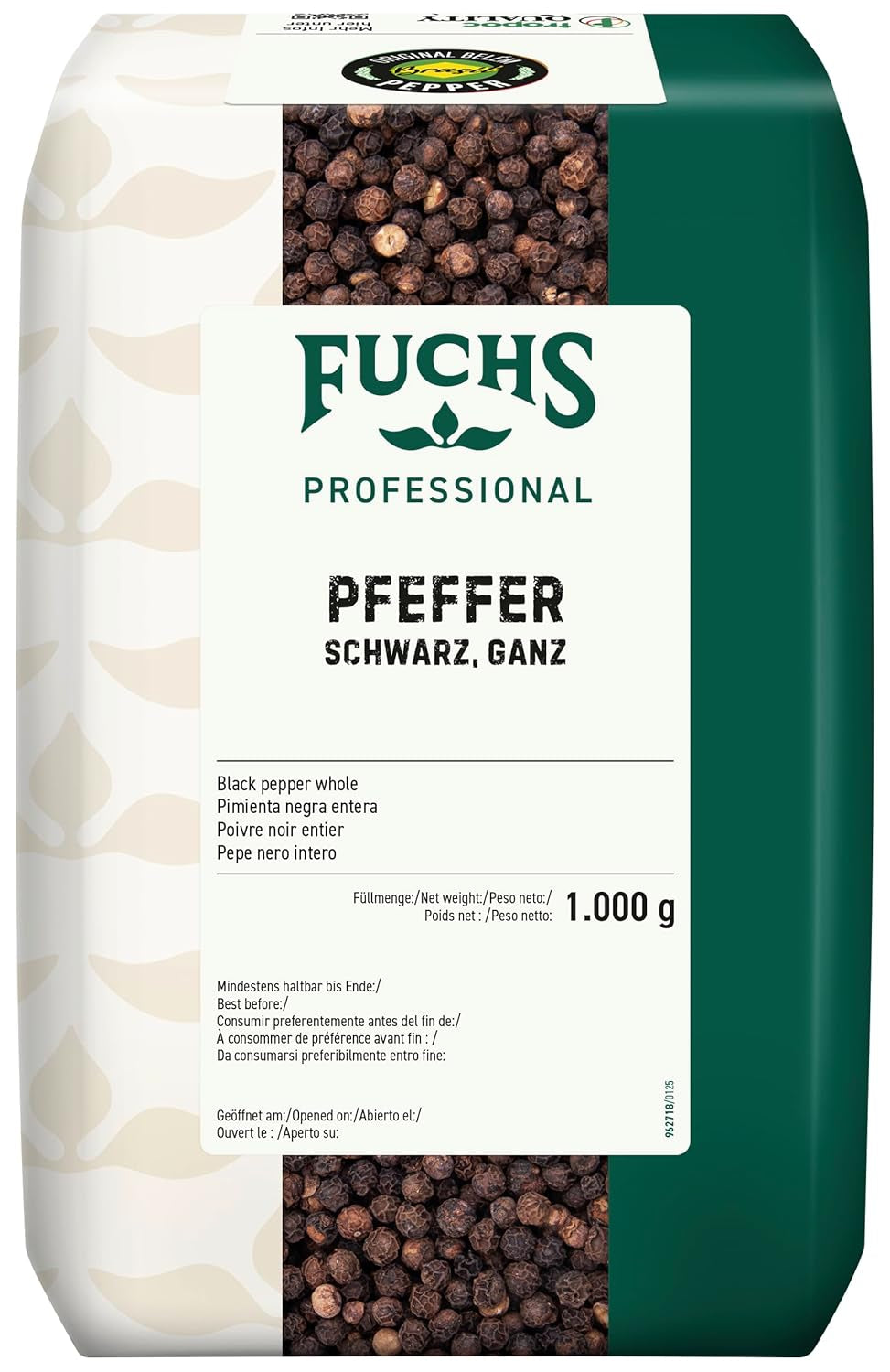 Fuchs Pfeffer schwarz ganz spezial (1 x 1 kg) | 1. Packung