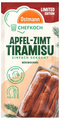 Ostmann Gewürze x Chefkoch - Apfel-Zimt-Tiramisu Würzmischung | Abgestimmt auf 4 Portionen | Inklusive Schritt-für-Schritt-Rezept und Mengenangaben | 10 g im Beutel