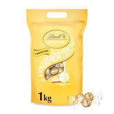 Lindt-Schokolade | LINDOR Käsekuchenbeutel | 1 kg | 80 Kugeln aus weißer Milchschokolade mit zartschmelzender Käsekuchenfüllung | Schenken Sie Schokolade zum Teilen
