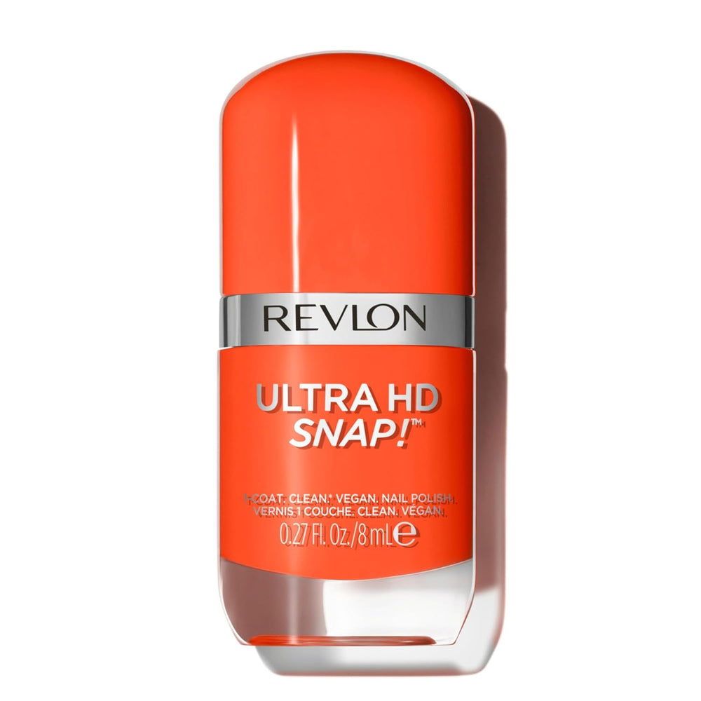 Revlon Ultra HD Snap Nagellack, langlebig, vegane Formel, schnell trocknend, einschichtig, volle Deckkraft, Farbe (8 ml), Hot Stuff (007), Unisex