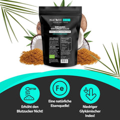Bio-Kokoszucker, Karamellgeschmack, 1,5 kg Süßstoffe Naty Shop