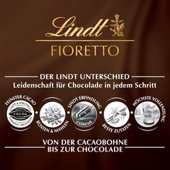 Lindt-Schokolade | FIORETTO Zabaione Geschenkset | 138g | 6 Pralinen aus Vollmilchschokolade mit Zabaione-Trüffelfüllung und knusprigem Topping, alkoholhaltig | Schokoladengeschenk