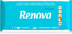 Șervețele umede Renova - 12 șervețele umede și parfumate