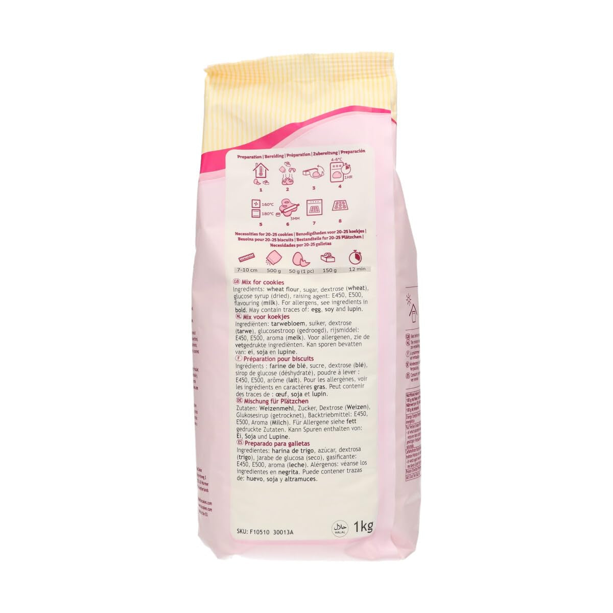 Funcakes Mix Für Kekse: Einfach Zu Verwendende, Knusprige Und Knusprige Kekse, Perfekt Zum Dekorieren Mit Fondant- Oder Royal Icing, Auch Als Tortenkruste Geeignet, Halal., 1 Kg Amestec pentru copt si gatit Naty Shop