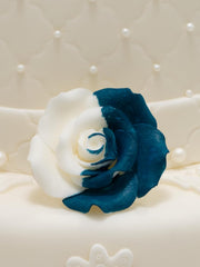 Colorant alimentar comestibil Sugarflair Lustre, albastru ghețar - Pudră lucioasă alimentară pentru prăjituri, brioșe, ciocolată, produse de patiserie, deserturi, înghețată, băuturi, cocktailuri și multe altele - 4g