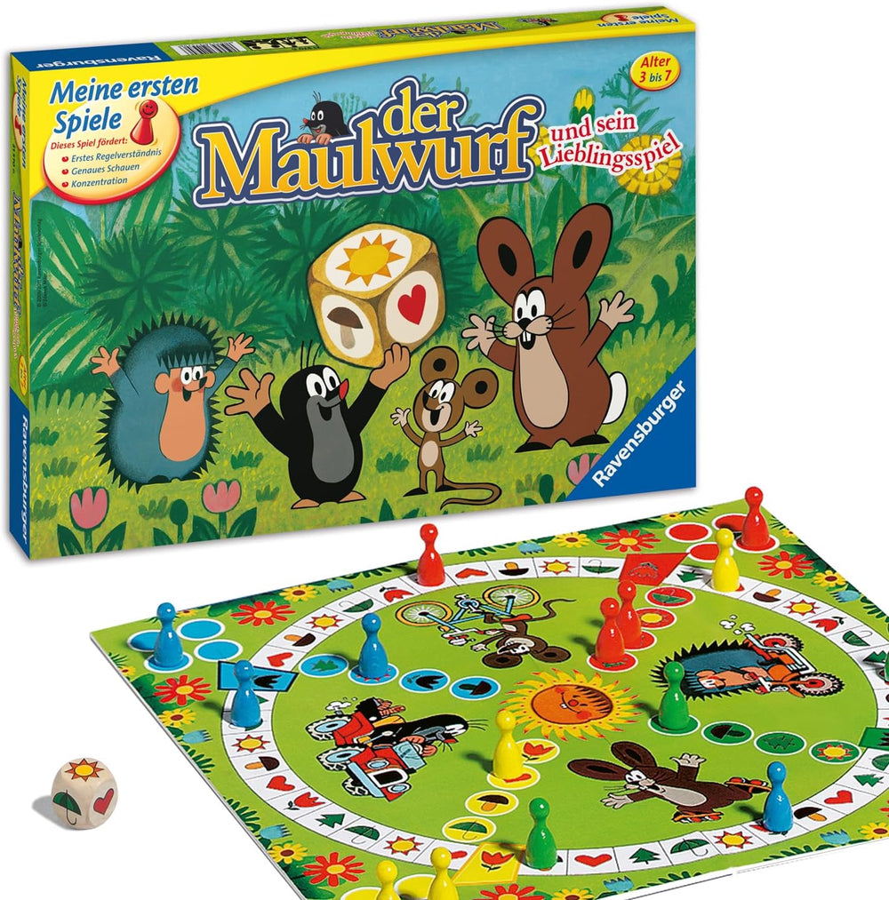 Ravensburger Kinderspiele 21570 - Der Maulwurf und Sein Lieblingsspiel - Spieleklassiker für Kinder, Kinderspiel ab 3 Jahren, für 2-4 Spieler - Geburtsgeschenke