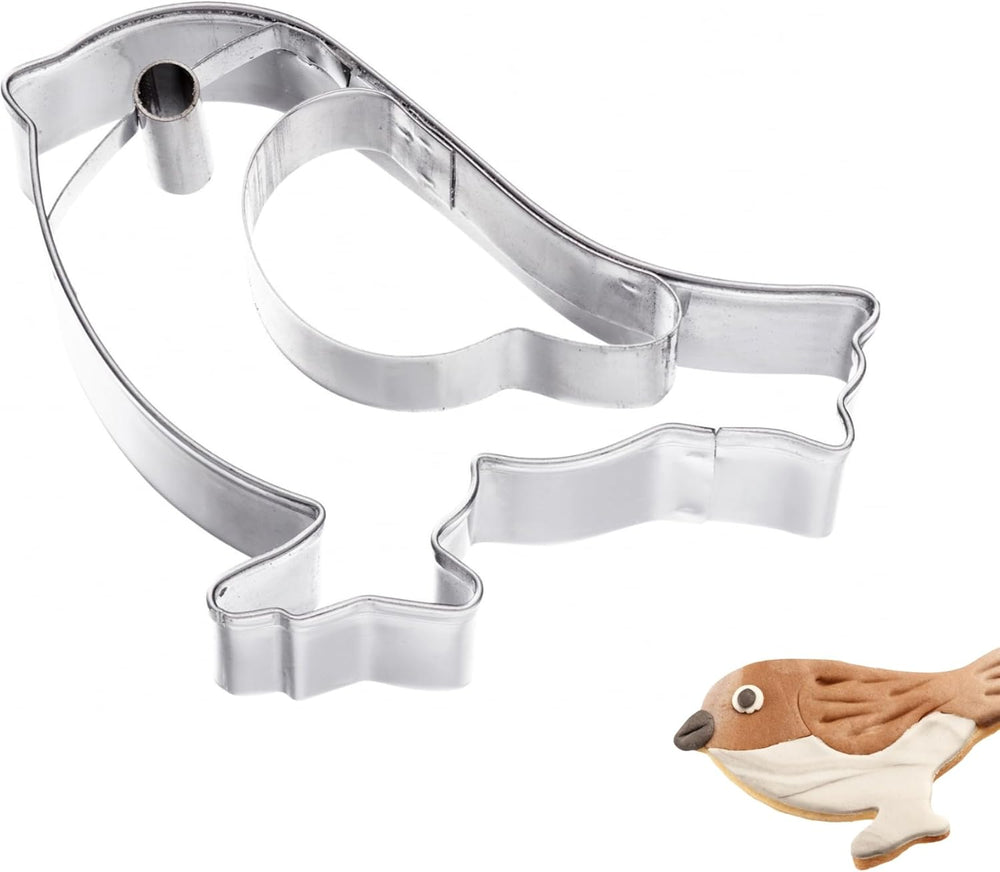 Formă de biscuiți Westmark Sparrow – Formă de biscuiți din oțel inoxidabil – Formă precisă pentru biscuiți, aluat și multe altele – Forme de biscuiți pentru Paște și Crăciun, 8 cm