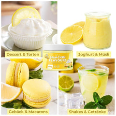 He-Ju Lemon Cheesecake Aromapulver, 250 Gramm Aromen Naty Shop