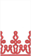 Șervețele de hârtie Dessin Passementerie, lenjerie, roșu, 12 bucăți per pachet