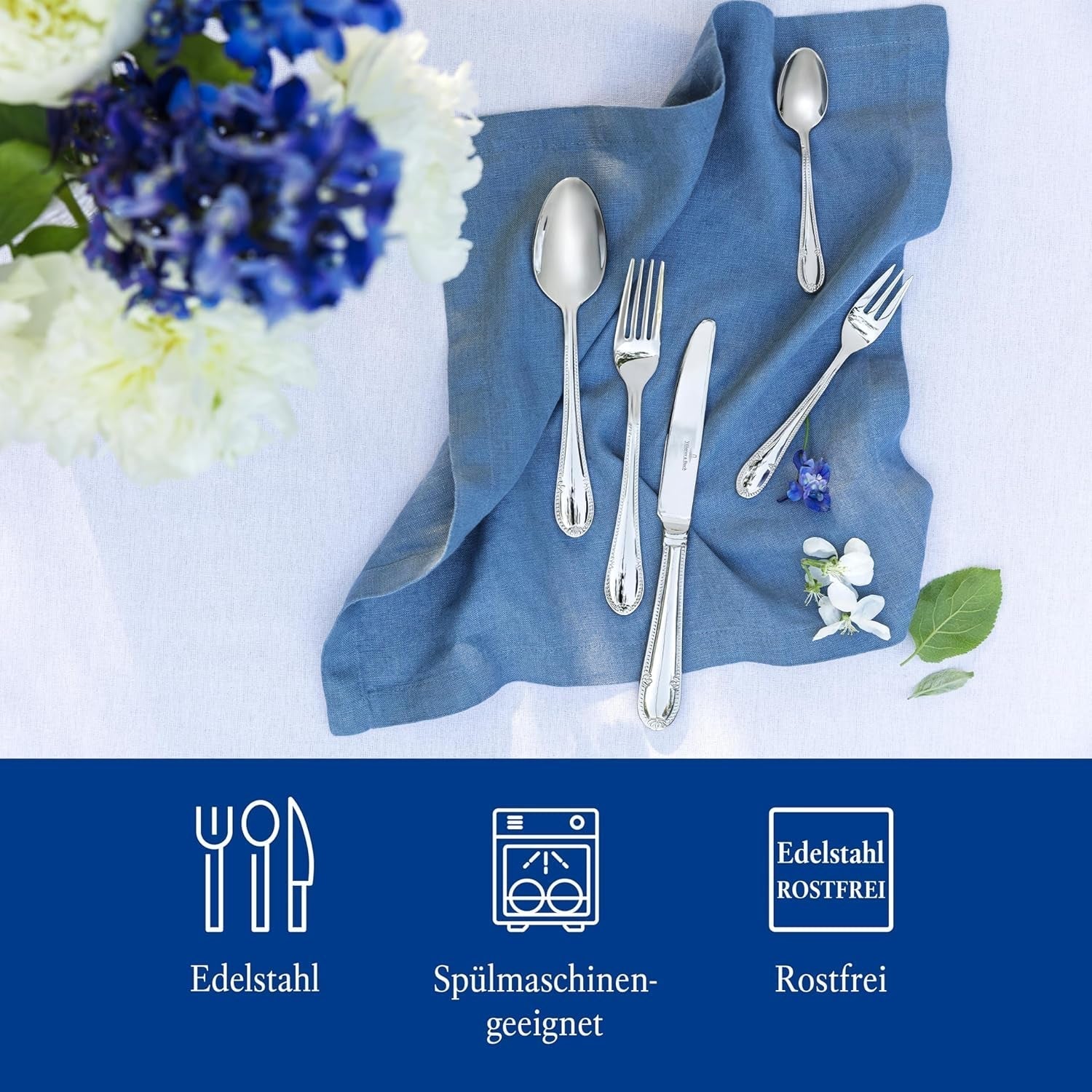 Villeroy & Boch - tacâmuri Mademoiselle, set tacâmuri 68 piese Bucatarie Naty Shop
