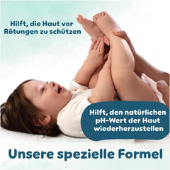 Pampers Harmony Aqua Feuchttücher, 15 Packungen mit je 48 Tüchern – insgesamt 720 Tücher, helfen dabei, den natürlichen pH-Wert der Haut wiederherzustellen, leichte Lotion 99 % Wasser