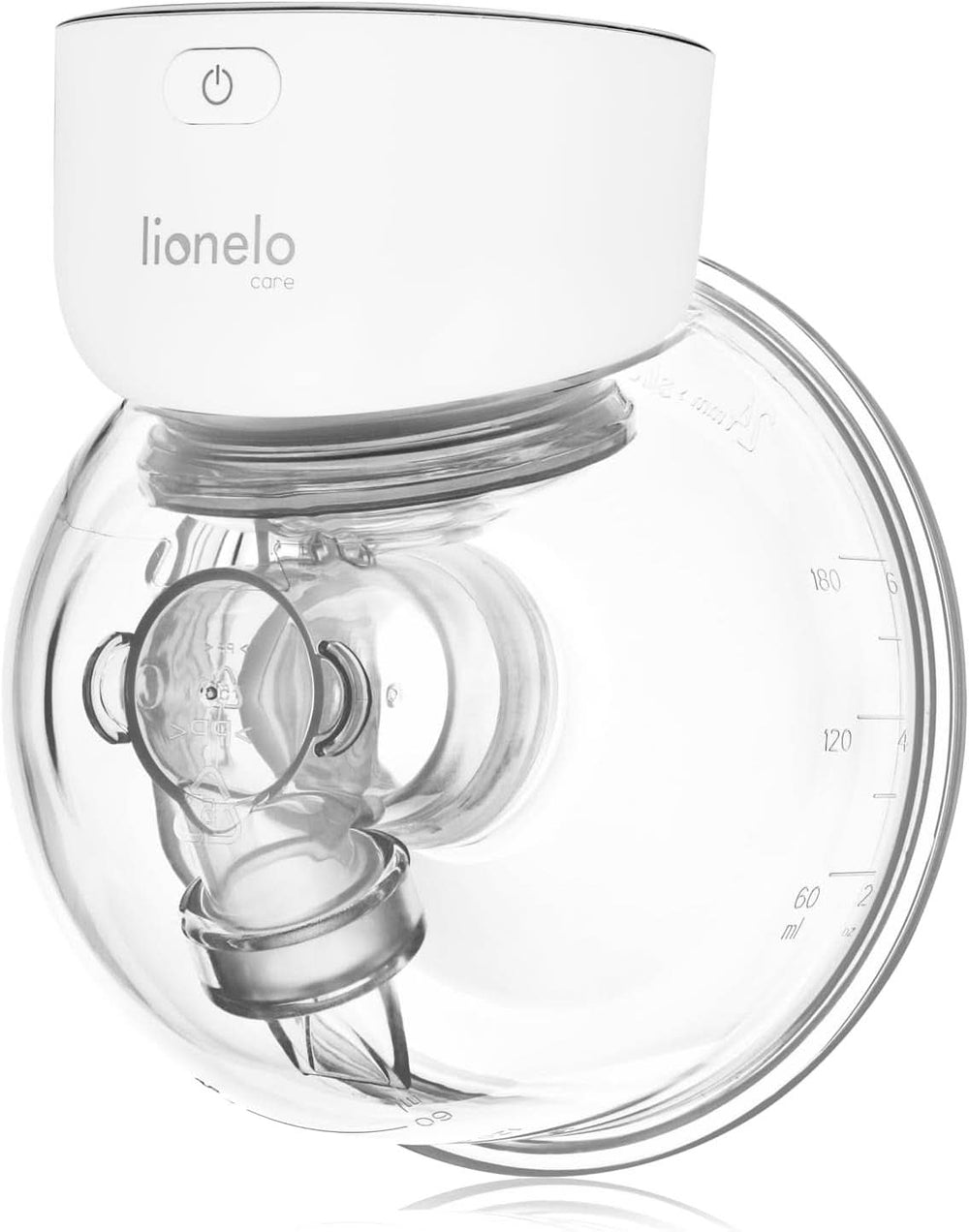 Einfache elektrische Muttermilchpumpe LIONELO Fidi Free 180 ml, tragbare Pumpe mit 2 Phasen, energiesparend 9 Stufen, 3 Größen von Silikontrichtern Timer Zubehör Essen und Stillen Bebe Naty Shop