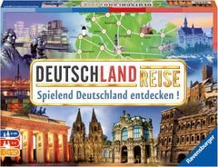 Ravensburger Family Game 26492 - Turul Germaniei - Clasic pentru familii, pentru vârste de 8 ani și peste - Joc de petrecere, Călătorie prin Germania, Joc de societate pentru până la 6 jucători, vârste de 8 ani și peste