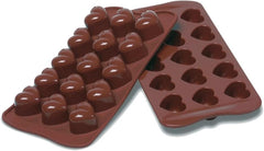 Silikomart 194690, Schokoladenpralinen, Herz, 15 Modelle Kitchen Naty Shop Hearts