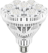 SANSI 36 W Vollspektrum E27 LED-Wachstumslicht für Zimmerpflanzen, hohe PPFD-Wachstumslampen für Gewächshaus, Garten, Blumen, Gemüse, Hydrokultur, Größe Ø 11,5 x 13,3 cm
