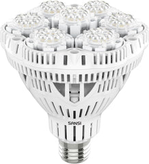 SANSI 36 W Vollspektrum E27 LED-Wachstumslicht für Zimmerpflanzen, hohe PPFD-Wachstumslampen für Gewächshaus, Garten, Blumen, Gemüse, Hydrokultur, Größe Ø 11,5 x 13,3 cm