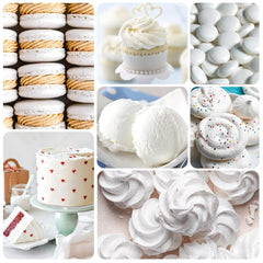 Gel-Lebensmittelfarbe – 100 ml, Gel-Lebensmittelfarbe für Kuchen, Backen, Kekse, Makronen – konzentrierte zuckerfreie Lebensmittelfarbe für Kuchendekoration, Getränke, Ostereier, DIY Schleim (weiß)