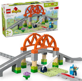 LEGO DUPLO Town Pod de cale ferată și șine - Set de expansiune, cadou pentru copii începând cu 2 ani, set pentru construcție și reconstrucție, set de dezvoltare pentru preșcolari, jucărie educațională 10426 Seturi de constructie Besuche den LEGO-Store Titlu implicit