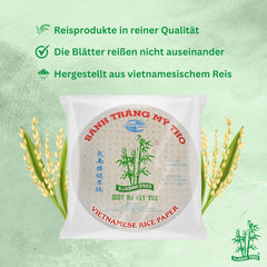 BAMBUSBAUM - Reispapier 31 cm. (Sommerrollen) – 44 x 340 g – Multipack