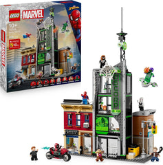 LEGO ǀ Marvel Spider-Man Vs. Oscorp – Bauset zum Sammeln für Kinder mit 8 Minifiguren, darunter auch Spider-Woman, Miles Morales, Ghost Spider und Green Goblin – Geschenk ab 10 Jahren – 76324