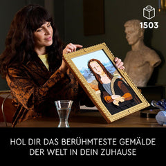 LEGO Art Mona Lisa, Erwachsenenset, Leonardo Da Vinci-Gemälde zum Aufhängen, kreative Aktivität für Männer und Frauen, Geschenk für Kunstliebhaber, italienische Renaissance-Kunst 31213 Bausets Besuchen Sie den LEGO-Store
