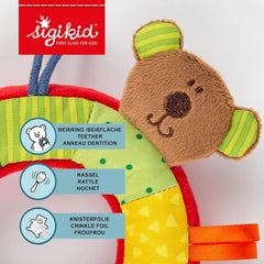 SIGIKID 40490 Inel activ Baby Activity PlayQ Fete și băieți jucărie pentru copii recomandată de la 3 luni multicolor Jucarii Bebe Naty Shop