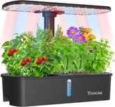 Hydrokultur-Anbausystem für 12 Pflanzen, Kräutergarten für den Innenbereich mit automatischem Timer, Pumpe, höhenverstellbarem Smart Garden Grow Kit (Samen nicht im Lieferumfang enthalten)