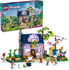 LEGO Friends Haus und Blumengarten Der Imker, Bauset, Naturspielset, Geschenk für Mädchen ab 12 Jahren, baubares Modellset, 4 Minifiguren und Tierfiguren, Katze und Kaninchen 42669 Bausets Besuchen Sie den LEGO-Store Standardtitel