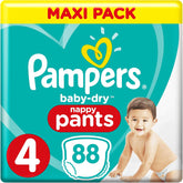 Pampers (alte Version), Höschen, Größe 4, 9 kg–15 kg, Dreierpack (1 x 88 Windeln)