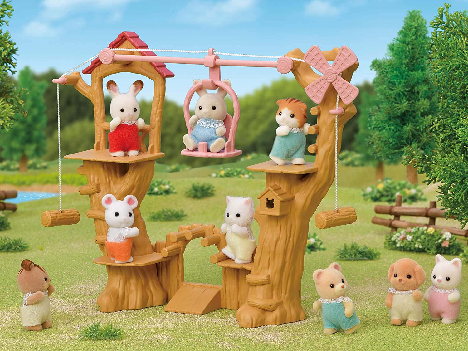 Sylvanian Families 5452 Baby Ropeway - Casa de păpuși Playset Papusi Naty Shop