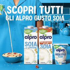 Alpro Sojagetränk Natur 12x1L – Laktosefrei, Glutenfrei