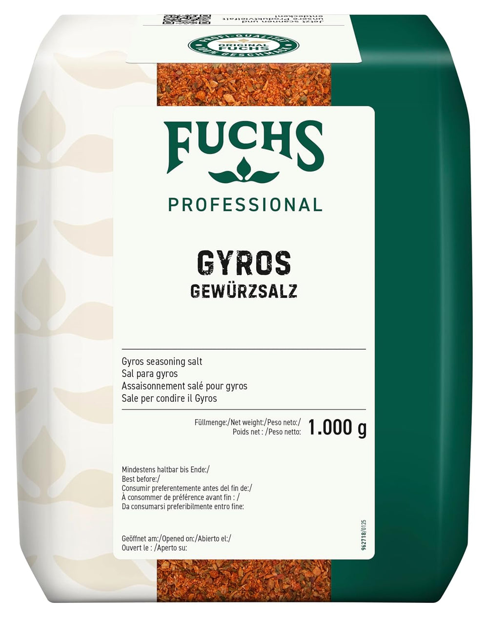 - Gyros Gewürzsalz | Gewürze für griechische Fleisch-Gerichte | Profi-Qualität für Großverbraucher | 1 kg im recycelbaren Beutel