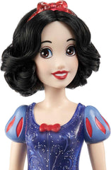 Mattel Disney Princess Toy Snow White Bewegliche Puppe mit glitzernder Kleidung und Accessoires, von Disney-Filmen inspiriertes Geschenk für Kinder HLW08 Naty Shop Dolls