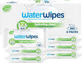 Waterwipes feuchtigkeitsspendende und reinigende Babytücher mit 99 % Wasser und Aloe-Vera-Extrakt, Feuchttücher für Gesicht und Körper, Naty Shop 360 Wipes