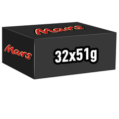 Mars-Schokoriegel, mit Karamell, Nougat und Milchschokolade, 32 Packungen x 51 g