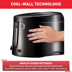 Tefal Maxi Fry Fritteuse, Cool-Wall-Technologie, 1,2 kg, einstellbarer Thermostat. Haushaltsgeräte Naty Shop