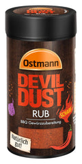 Ostmann Gewürze - Teufelsstaub | BBQ Rub Gewürzzubereitung | Scharfe Trockenmarinade für Grillfleisch | 140 g im Streuer